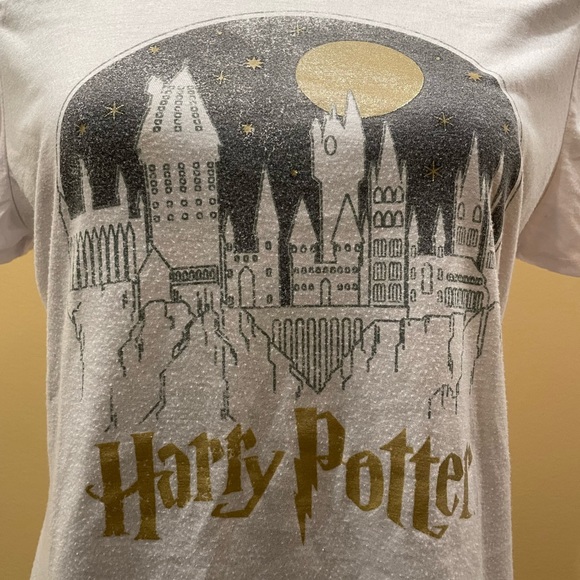 Harry Potter Women’s Shirt L Hogwarts Dumbledore Weasley Hermione Hedwig Hagrid - Picture 2 of 3